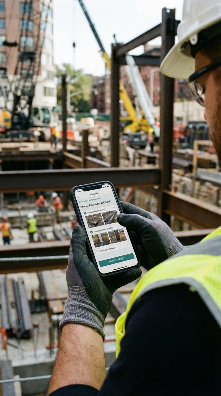 LAATU mobiilisovellus työmaalla